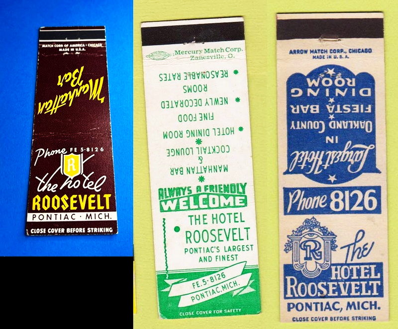 Hotel Roosevelt - Matchbooks